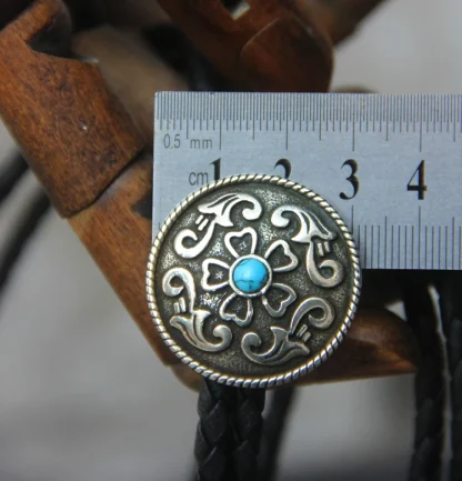 Vintage-style Round Bolo Tie - Image 7