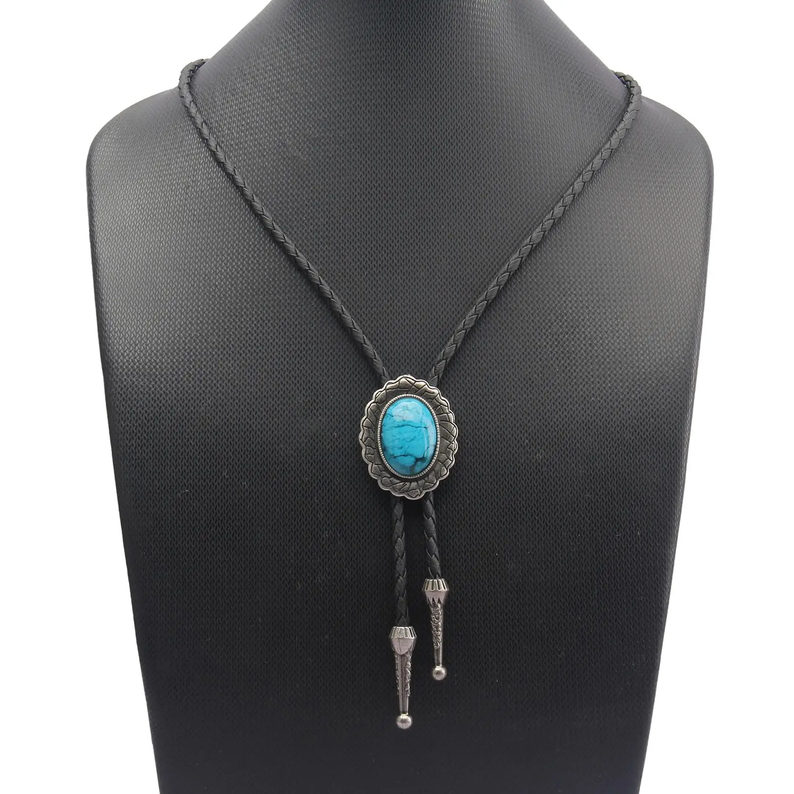 Bolo Tie for Men Cord Adjustable Size Bolo Necktie for Birthday Formal Party