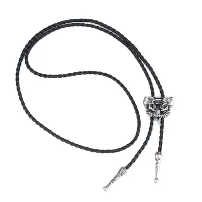 Skull Shaped Pendant Bolo Tie - Image 7