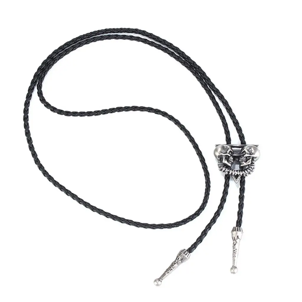  Tie Dance Western Bolo Tie Necklace for Motorcyclist Biker