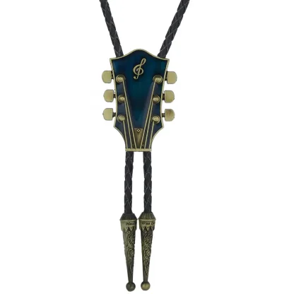 Musical Headstock Pendant Bolo Tie