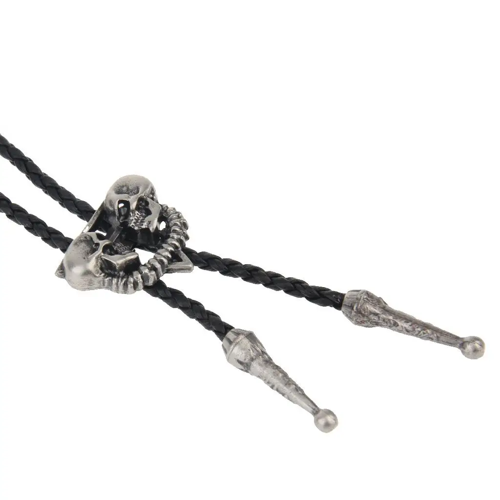  Tie Dance Western Bolo Tie Necklace for Motorcyclist Biker