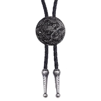 Creative Embossed Dragon Bolo Tie