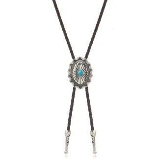 Carved Vintage-style Bolo Tie