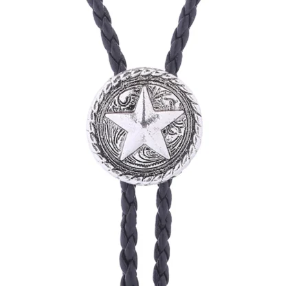 Vintage-style Star Bolo Tie - Image 5