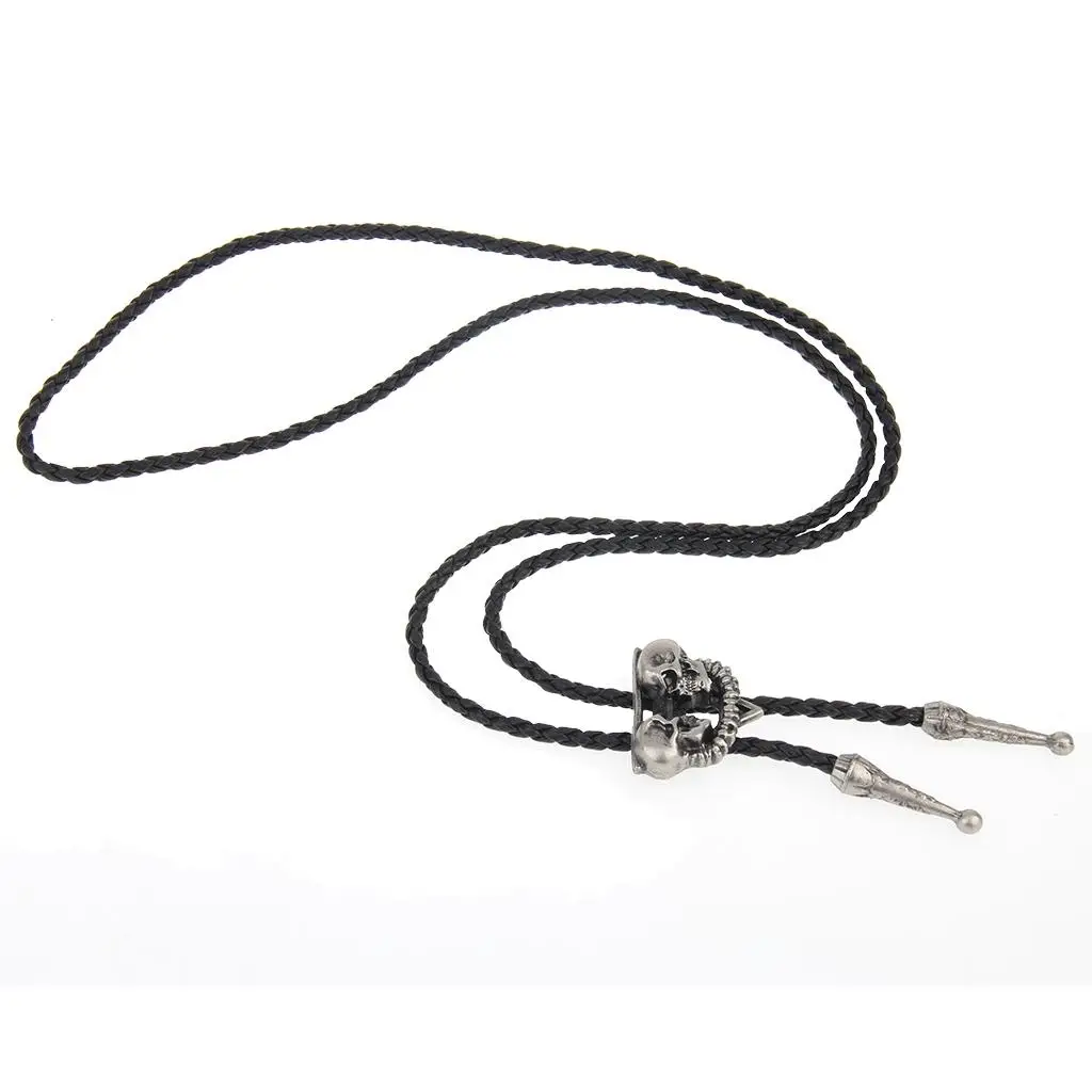  Tie Dance Western Bolo Tie Necklace for Motorcyclist Biker