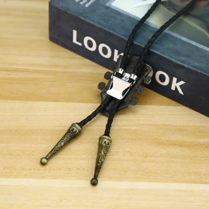 Musical Headstock Pendant Bolo Tie - Image 3