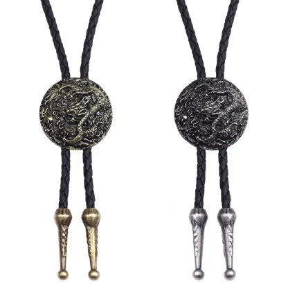 Creative Embossed Dragon Bolo Tie - Image 5