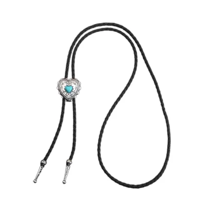 Vintage-style Heart Shaped Bolo Tie - Image 8