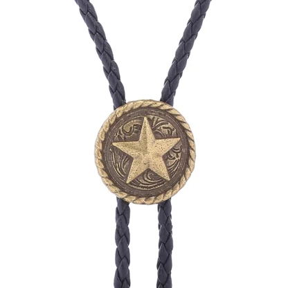 Vintage-style Star Bolo Tie - Image 4