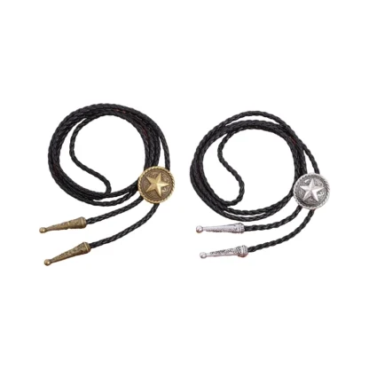 Vintage-style Star Bolo Tie - Image 6